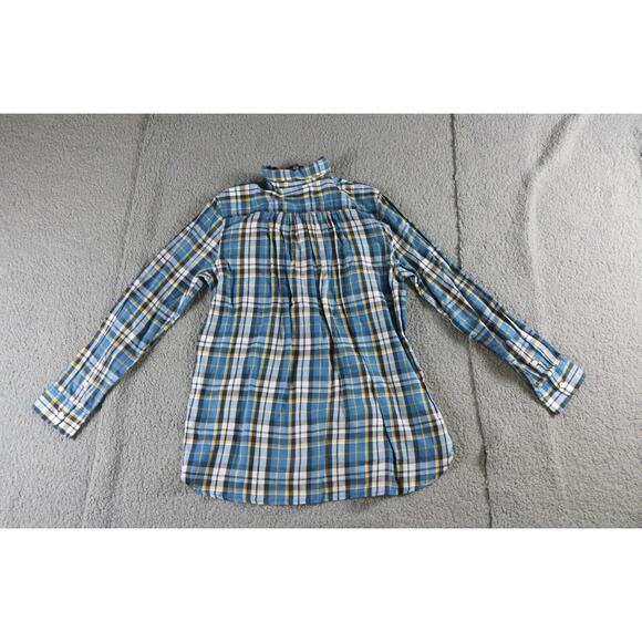 New Polo Ralph Lauren Denim Supply Company Womens M Blue Plaid Cowgirl - Picture 2 of 6